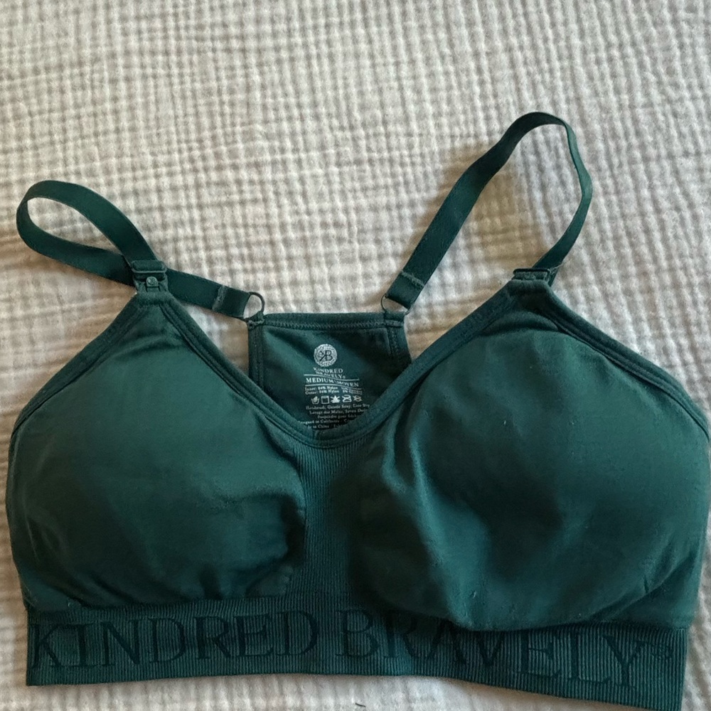 Kindred Bravely Deep Green Nursing / Maternity Bra
